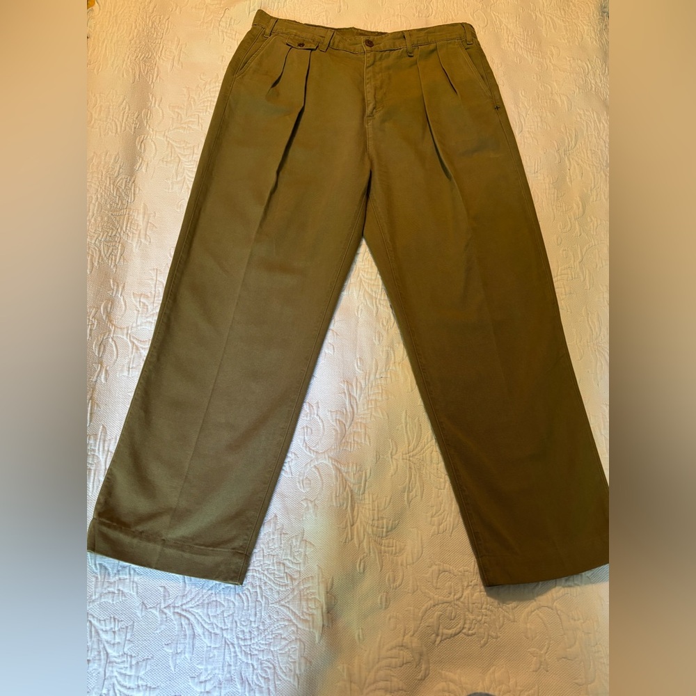 Military inspired fatigue styled Khaki chinos trousers Imogene and Willie